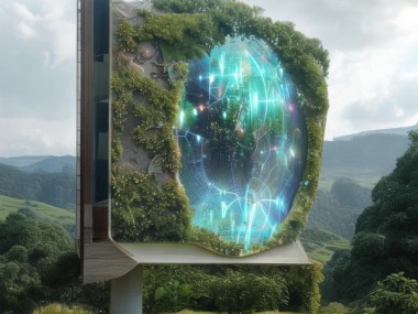 自然与人文的融合与技术与艺术的碰撞，户外广告位设计的创新与实践